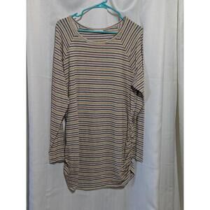 ChicSoul Long Sleeve Striped Casual Dress